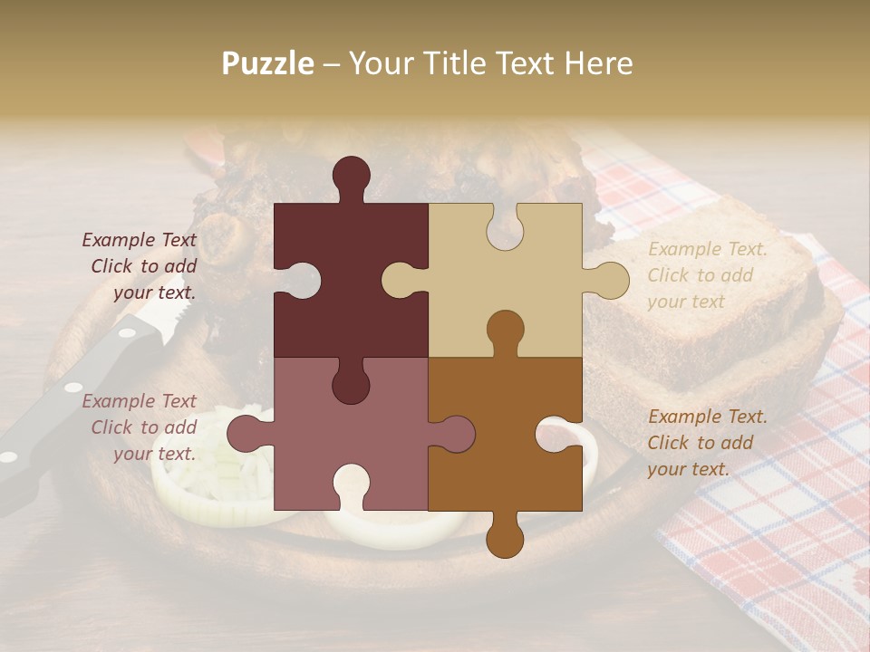 Knee Roast European PowerPoint Template