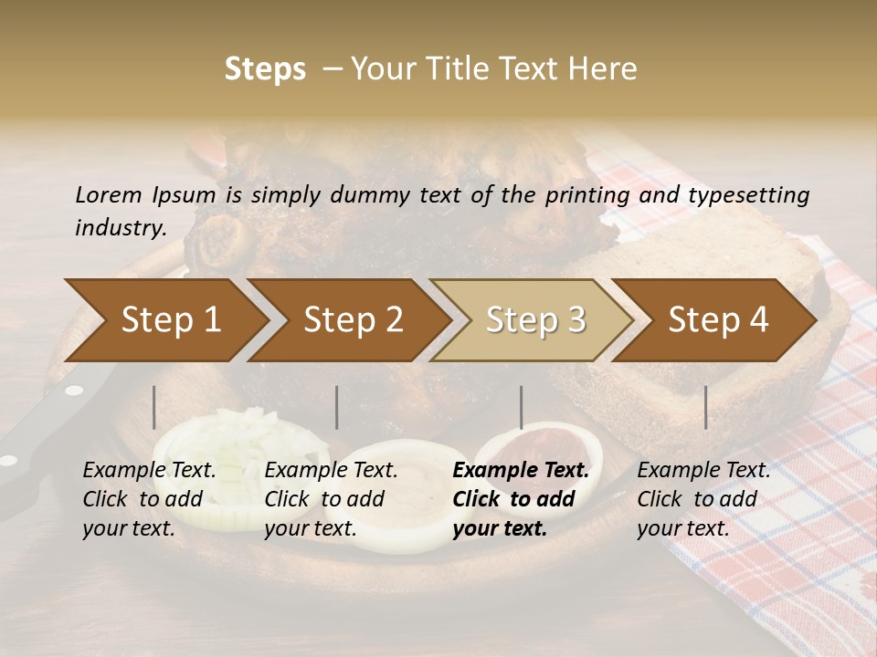 Knee Roast European PowerPoint Template