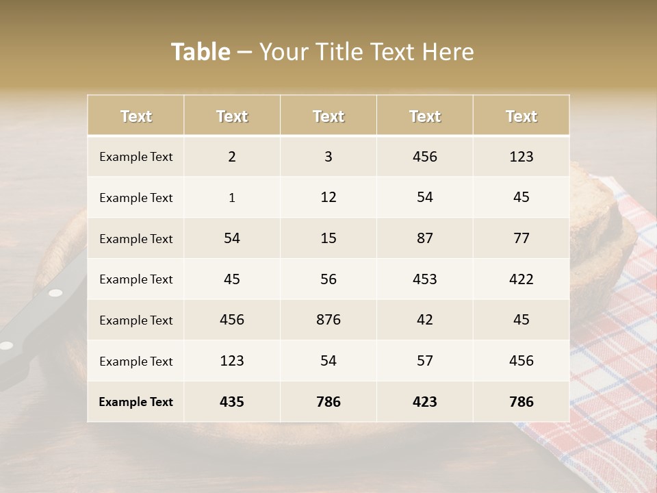 Knee Roast European PowerPoint Template