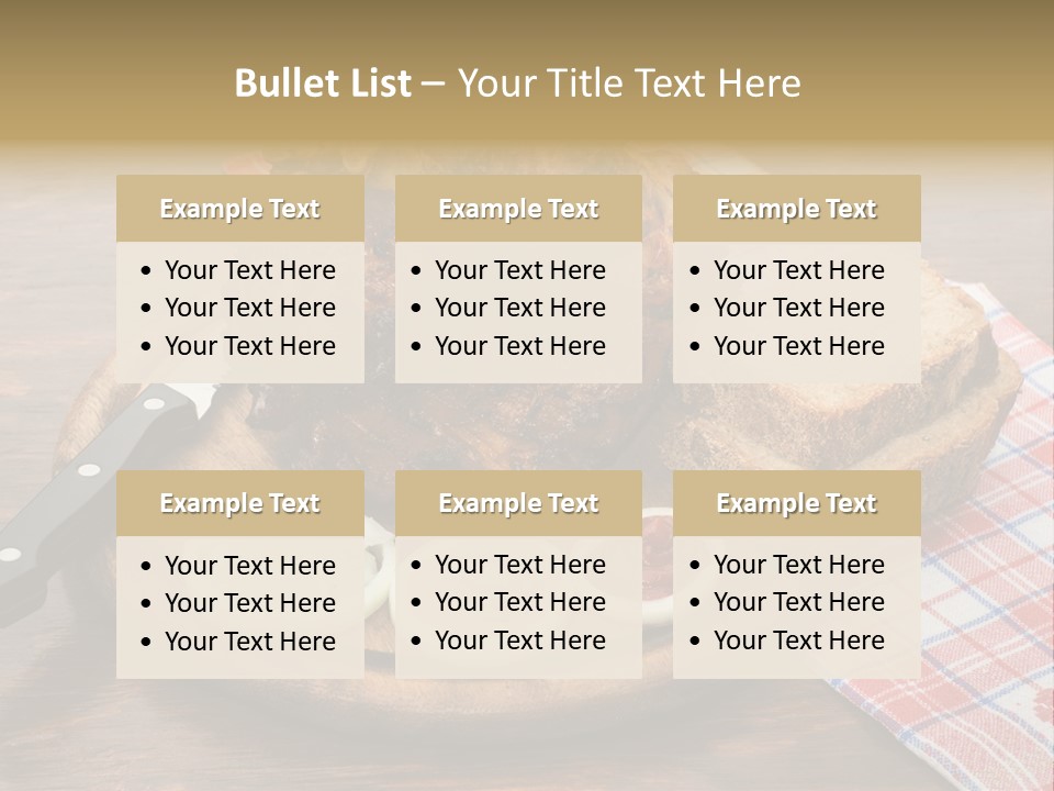 Knee Roast European PowerPoint Template