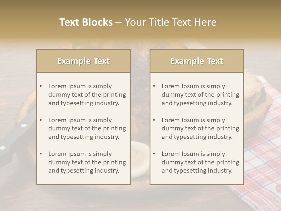 Knee Roast European PowerPoint Template