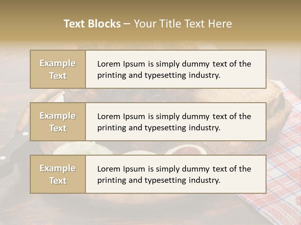 Knee Roast European PowerPoint Template