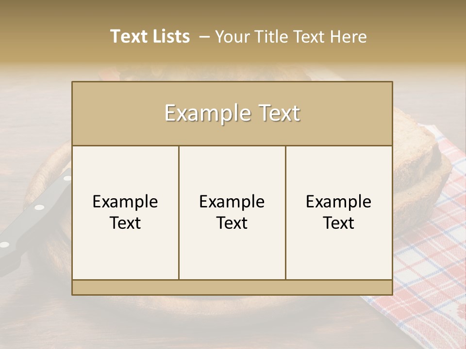 Knee Roast European PowerPoint Template