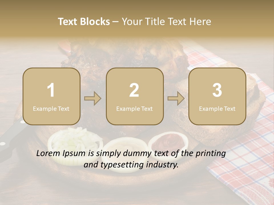 Knee Roast European PowerPoint Template