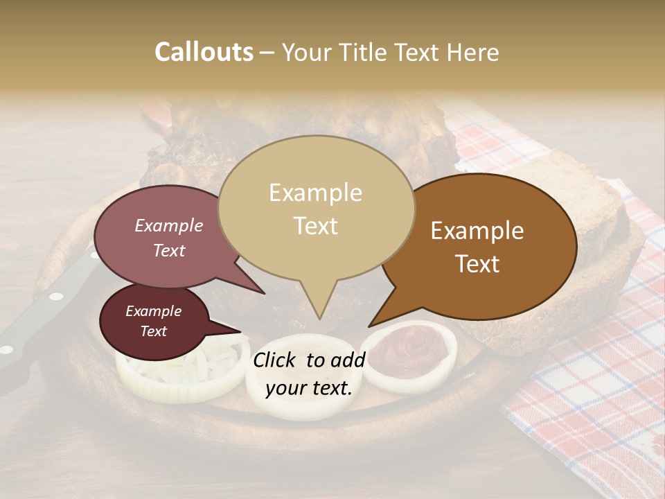 Knee Roast European PowerPoint Template