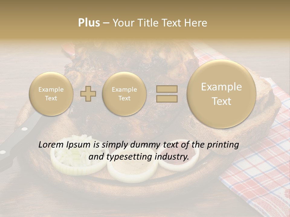 Knee Roast European PowerPoint Template