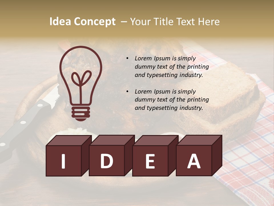 Knee Roast European PowerPoint Template