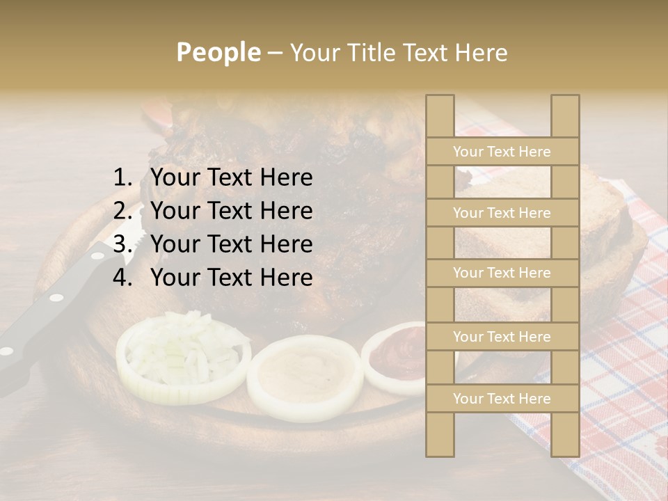 Knee Roast European PowerPoint Template