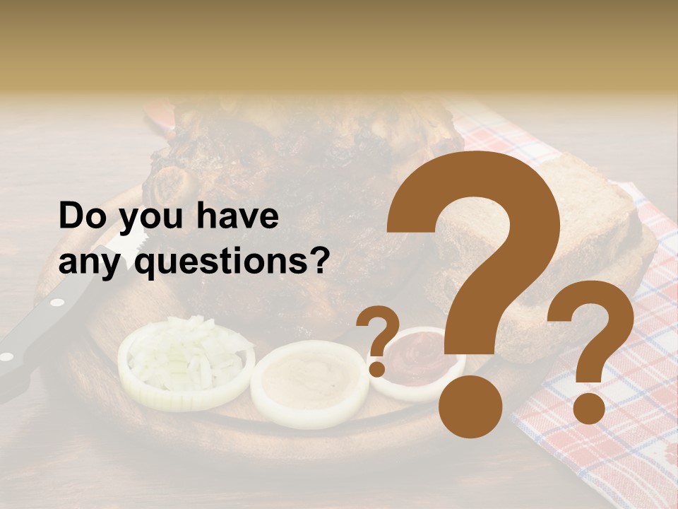 Knee Roast European PowerPoint Template