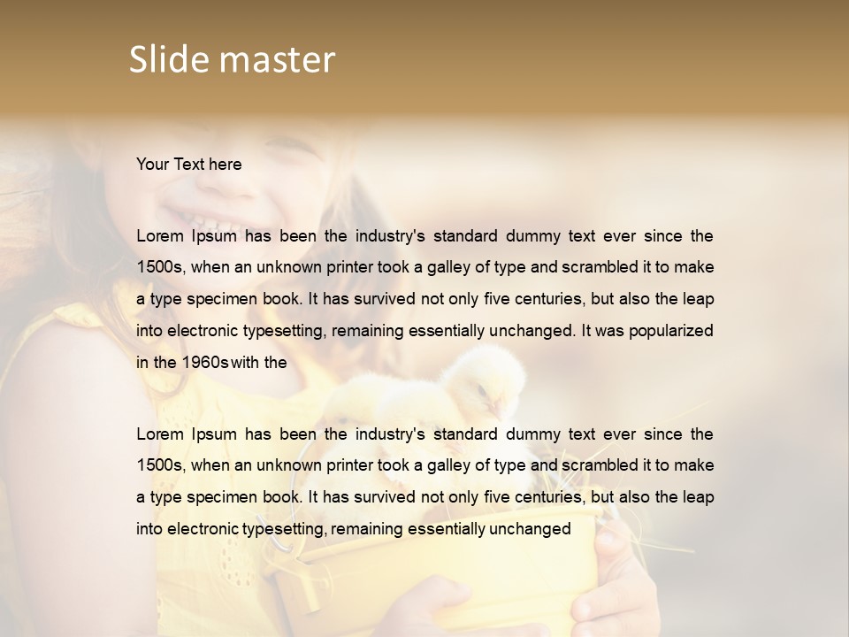 Blades Lots Isolated PowerPoint Template