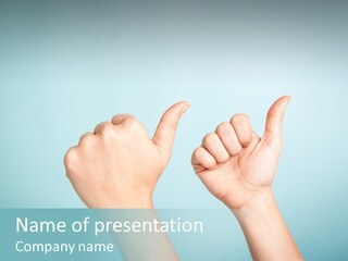 Great Blue Background Successful PowerPoint Template