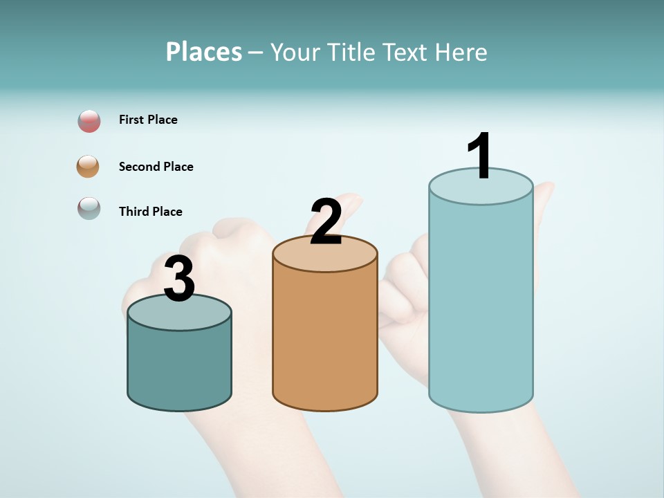 Great Blue Background Successful PowerPoint Template