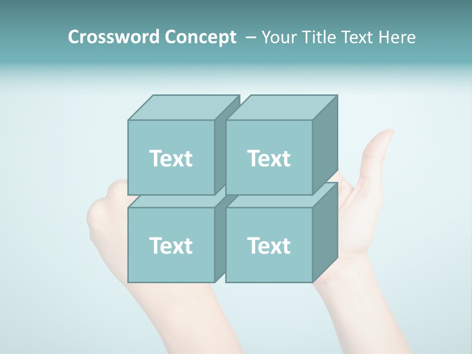 Great Blue Background Successful PowerPoint Template