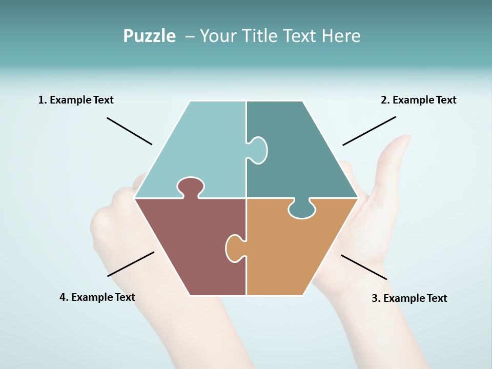 Great Blue Background Successful PowerPoint Template