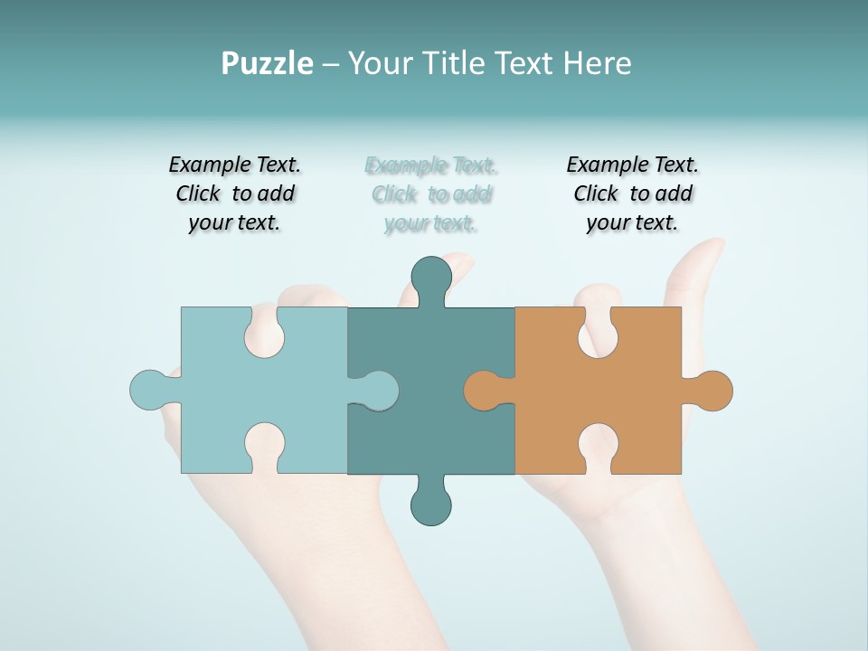 Great Blue Background Successful PowerPoint Template