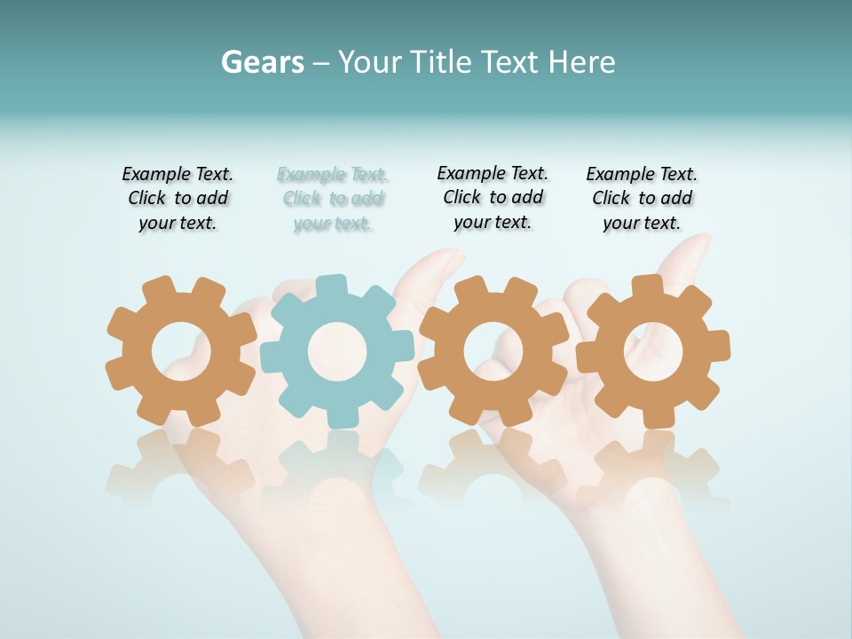 Great Blue Background Successful PowerPoint Template