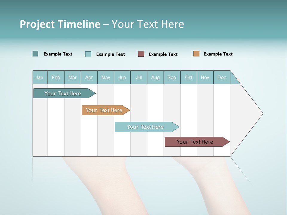 Great Blue Background Successful PowerPoint Template