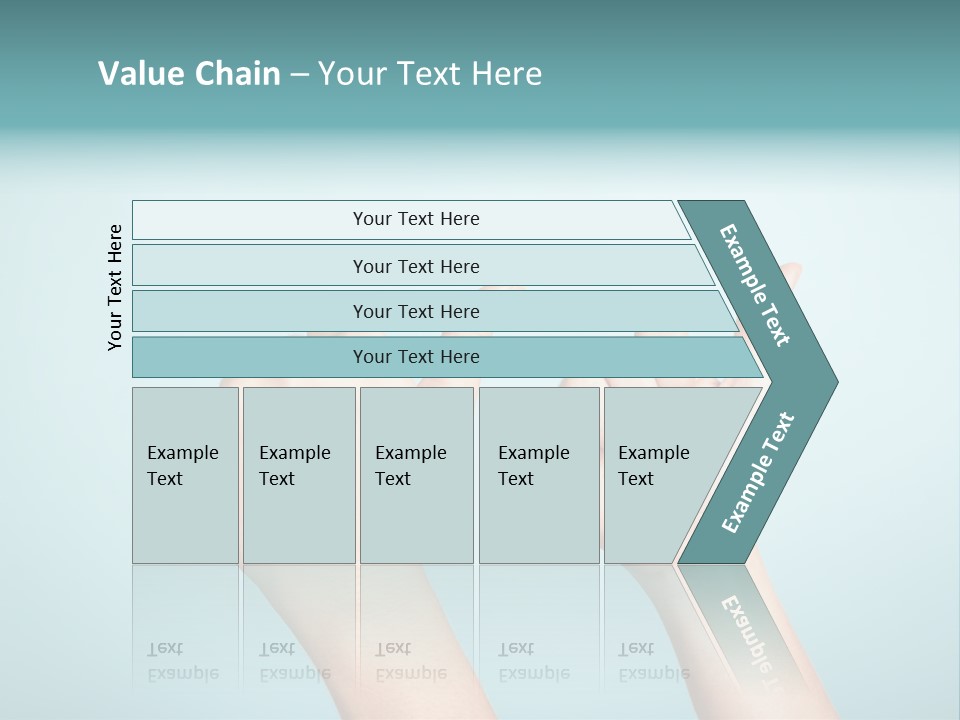 Great Blue Background Successful PowerPoint Template