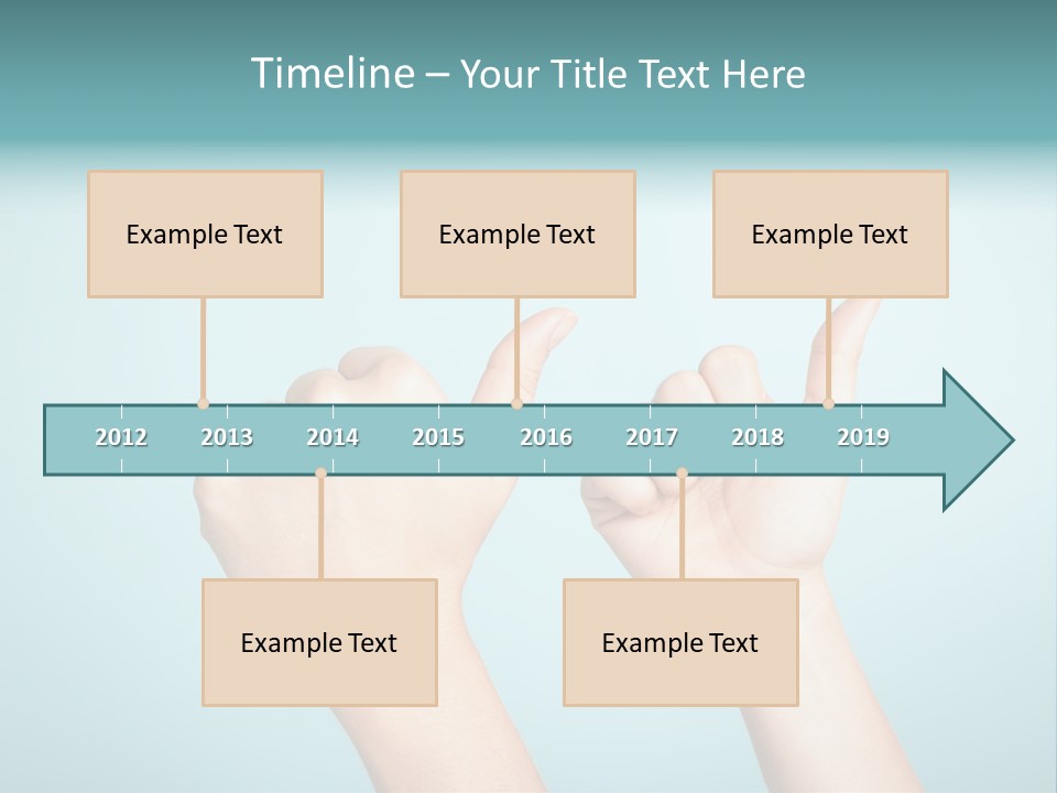 Great Blue Background Successful PowerPoint Template