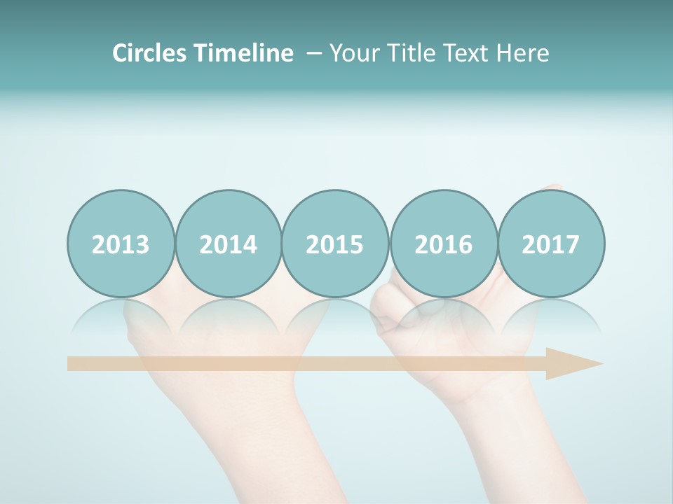 Great Blue Background Successful PowerPoint Template