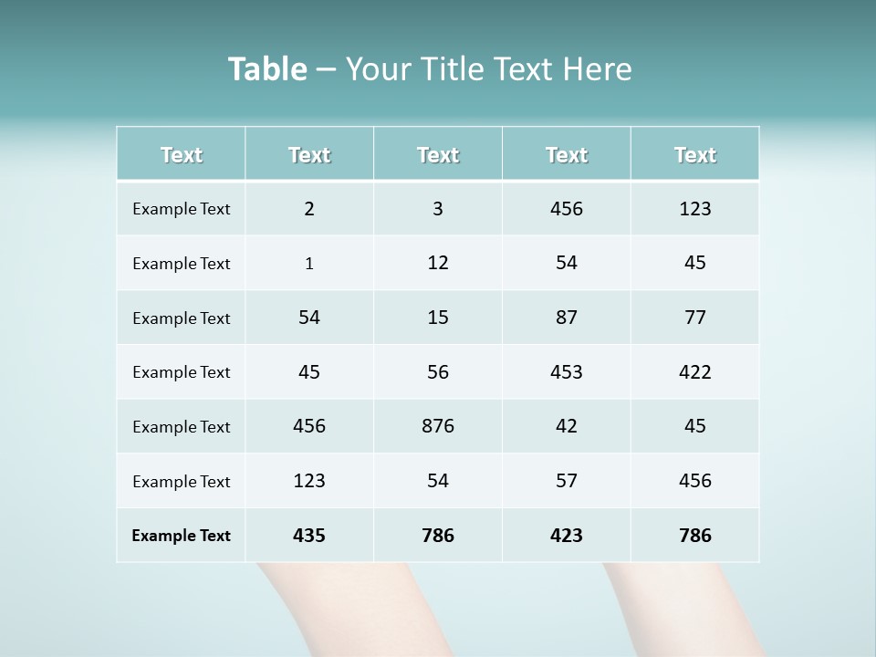 Great Blue Background Successful PowerPoint Template