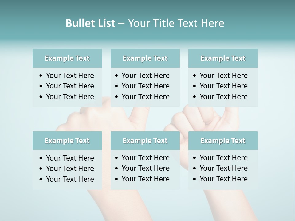 Great Blue Background Successful PowerPoint Template