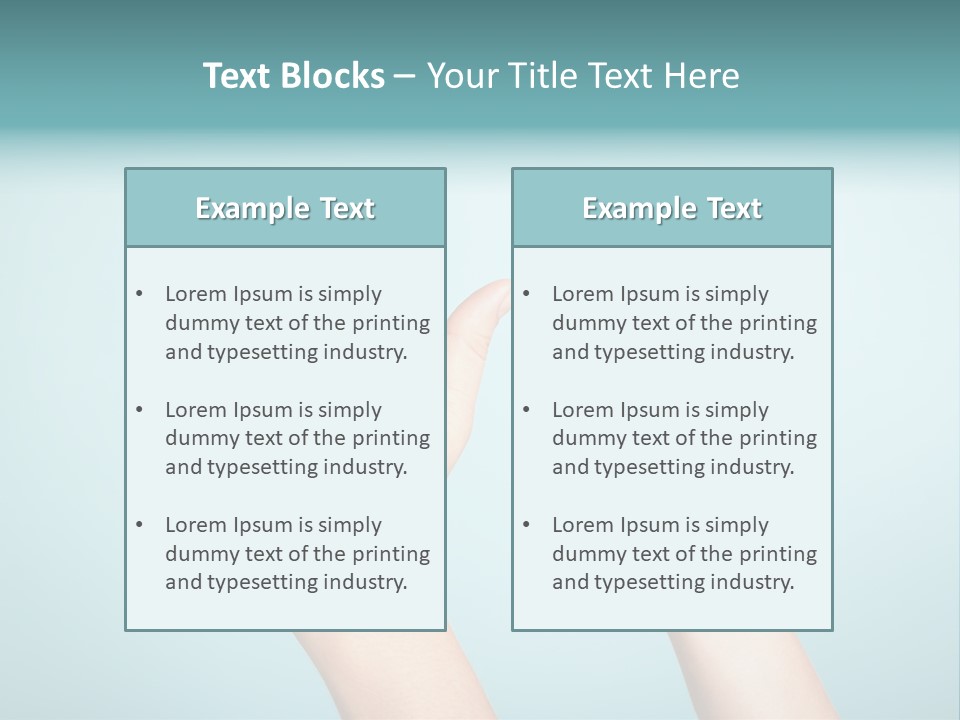 Great Blue Background Successful PowerPoint Template