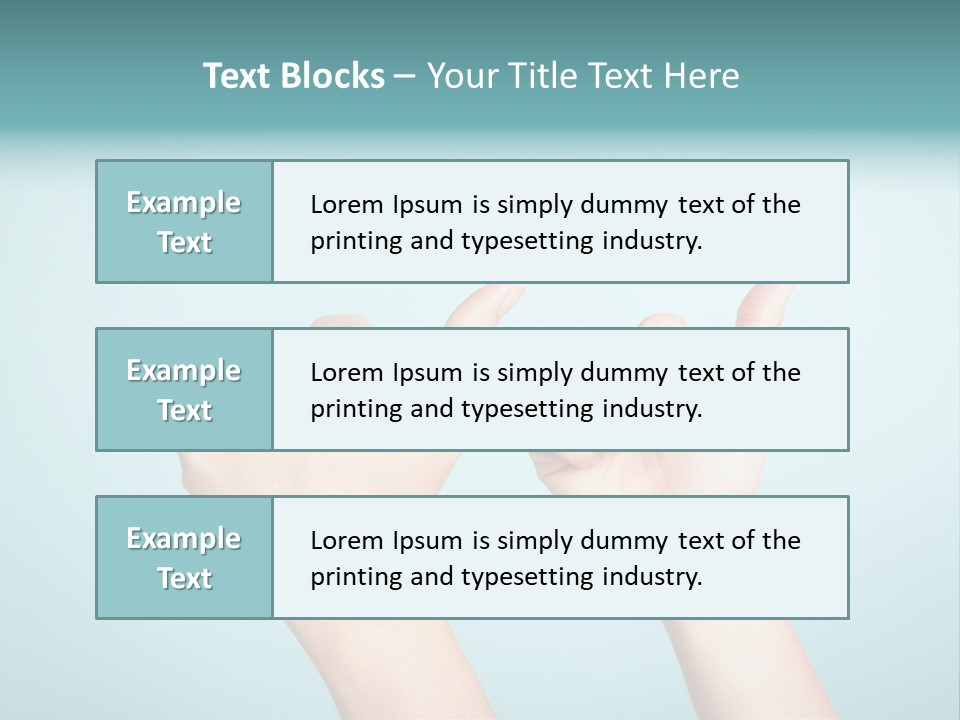 Great Blue Background Successful PowerPoint Template