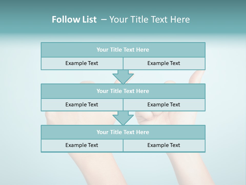 Great Blue Background Successful PowerPoint Template