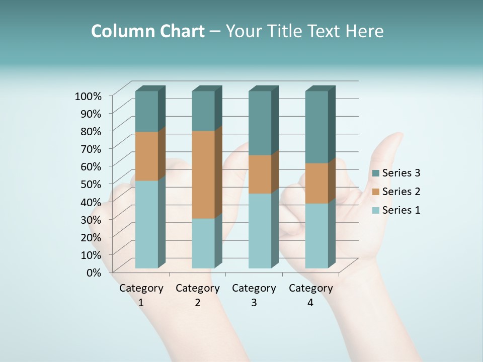 Great Blue Background Successful PowerPoint Template