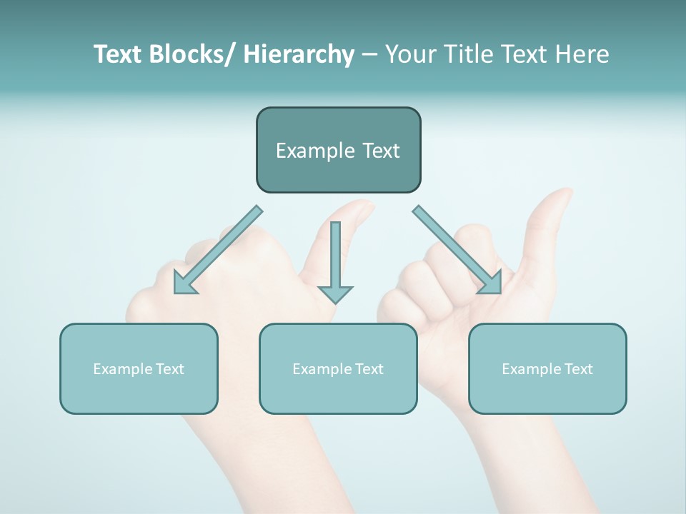 Great Blue Background Successful PowerPoint Template