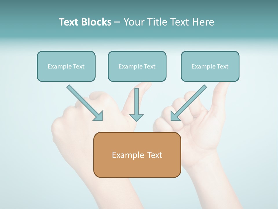 Great Blue Background Successful PowerPoint Template