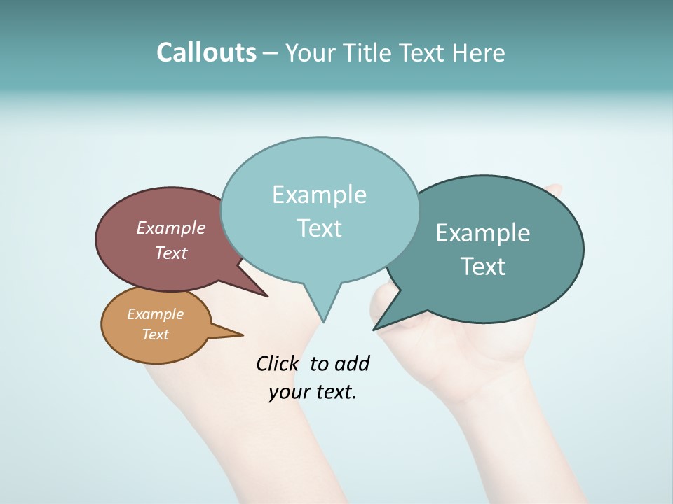 Great Blue Background Successful PowerPoint Template