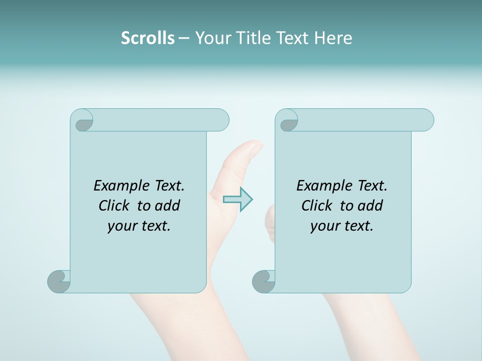 Great Blue Background Successful PowerPoint Template