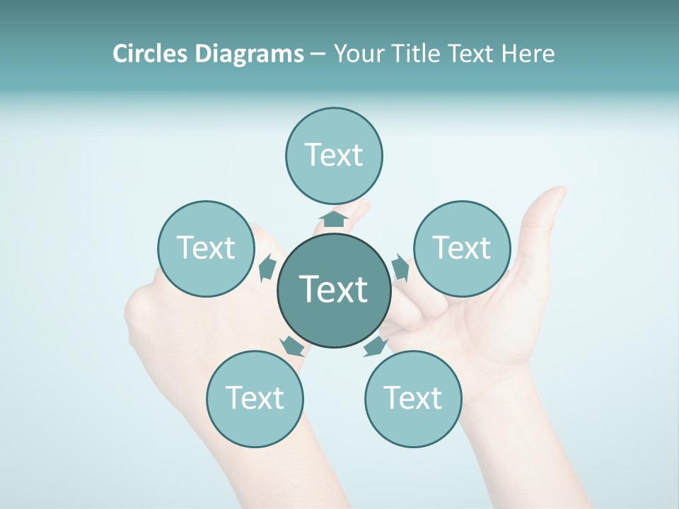 Great Blue Background Successful PowerPoint Template