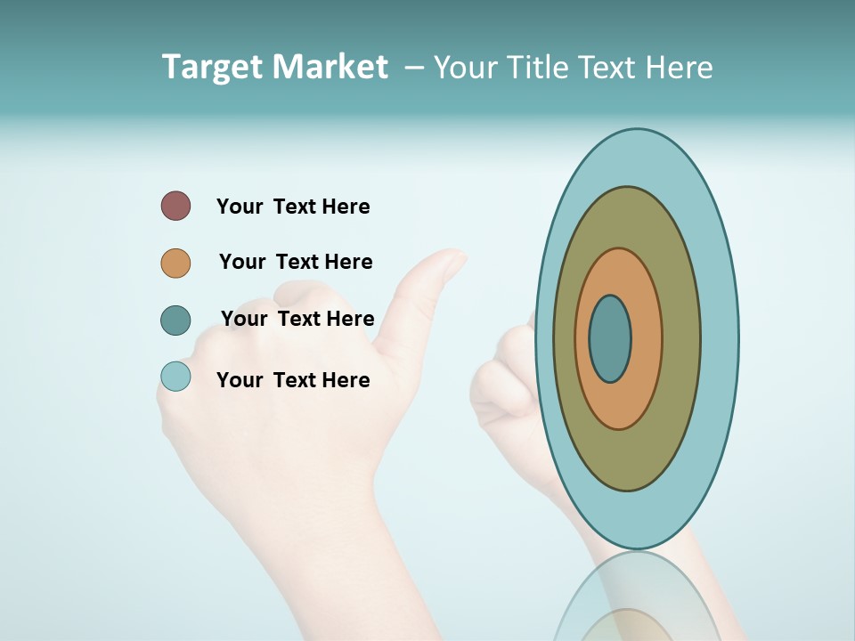 Great Blue Background Successful PowerPoint Template