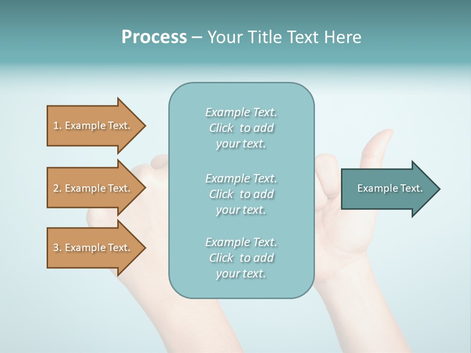 Great Blue Background Successful PowerPoint Template