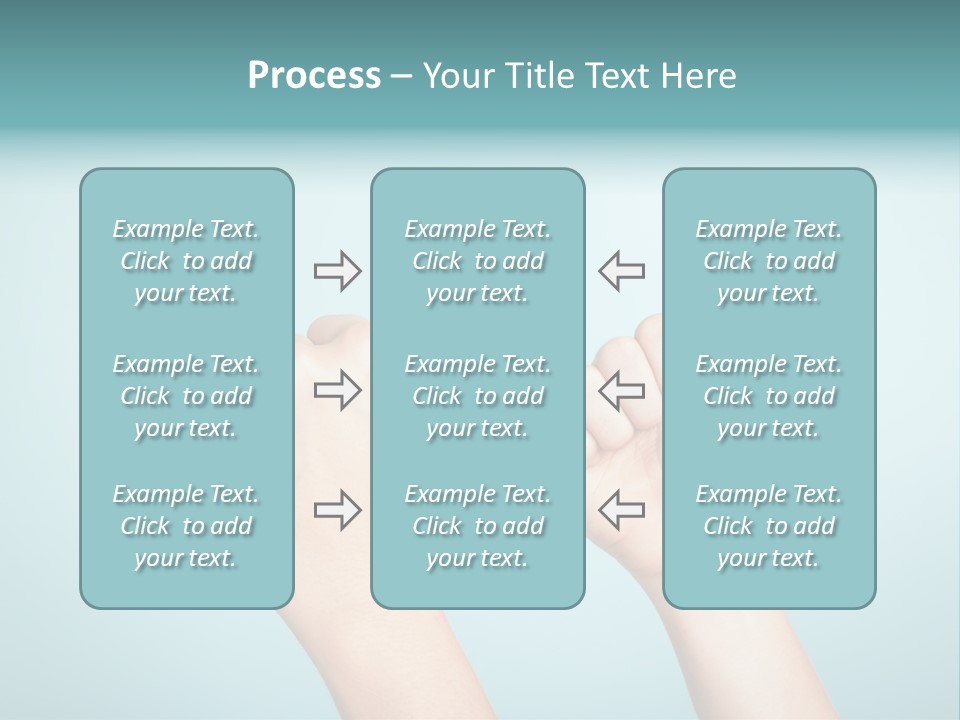Great Blue Background Successful PowerPoint Template
