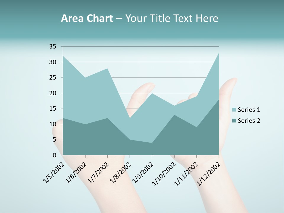 Great Blue Background Successful PowerPoint Template