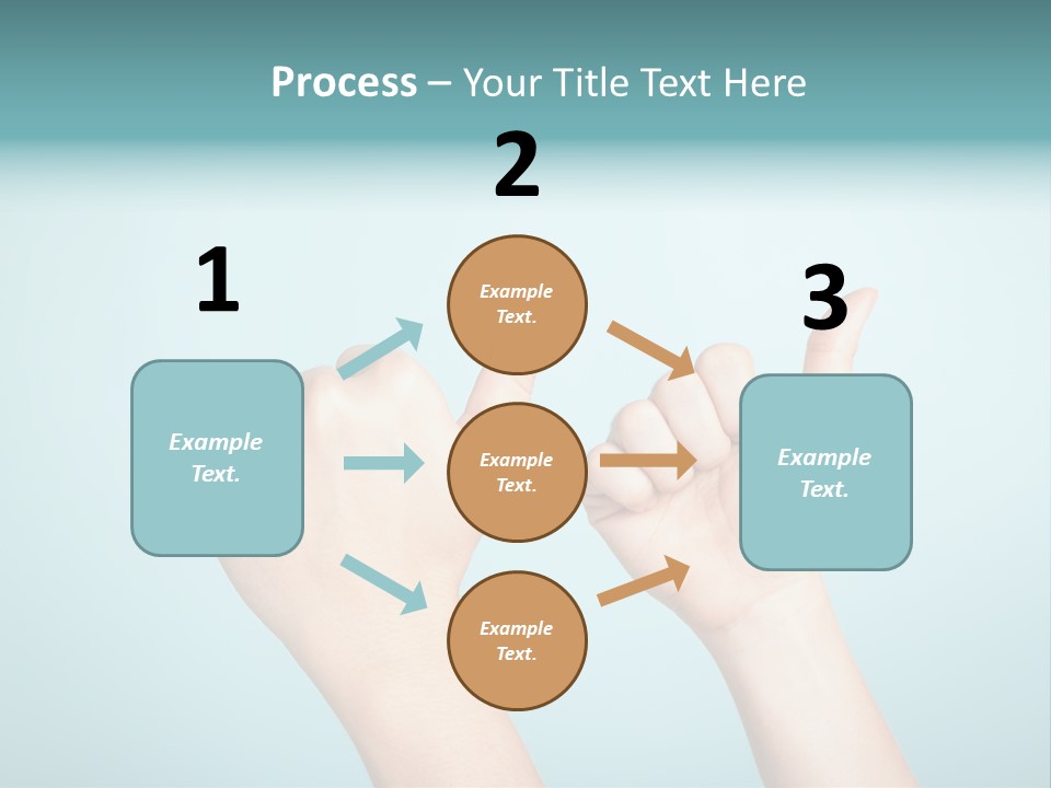 Great Blue Background Successful PowerPoint Template