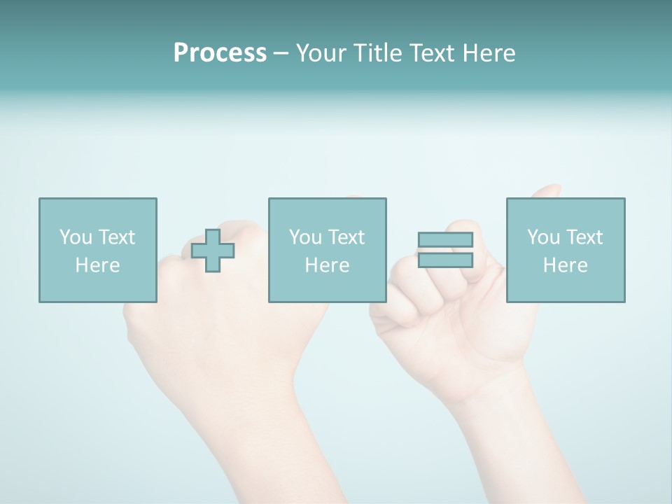 Great Blue Background Successful PowerPoint Template
