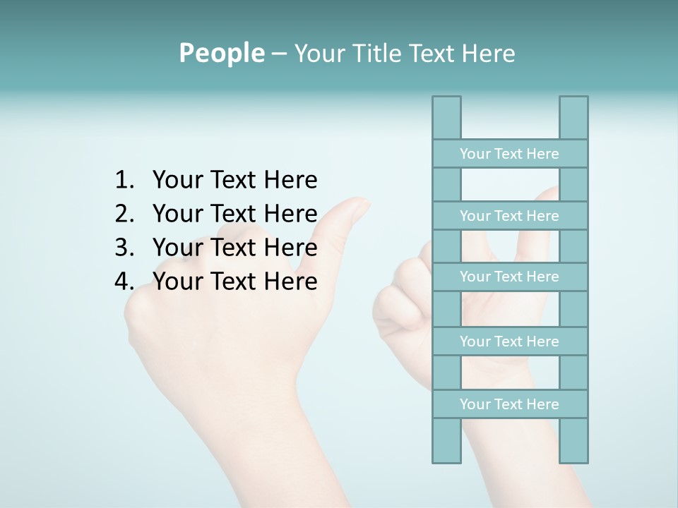 Great Blue Background Successful PowerPoint Template