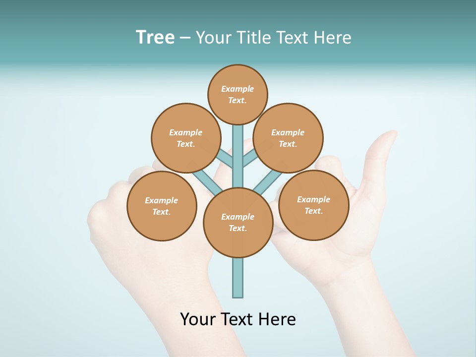 Great Blue Background Successful PowerPoint Template