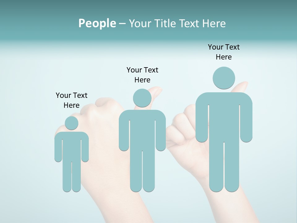 Great Blue Background Successful PowerPoint Template