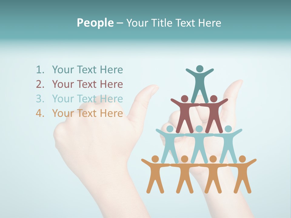 Great Blue Background Successful PowerPoint Template