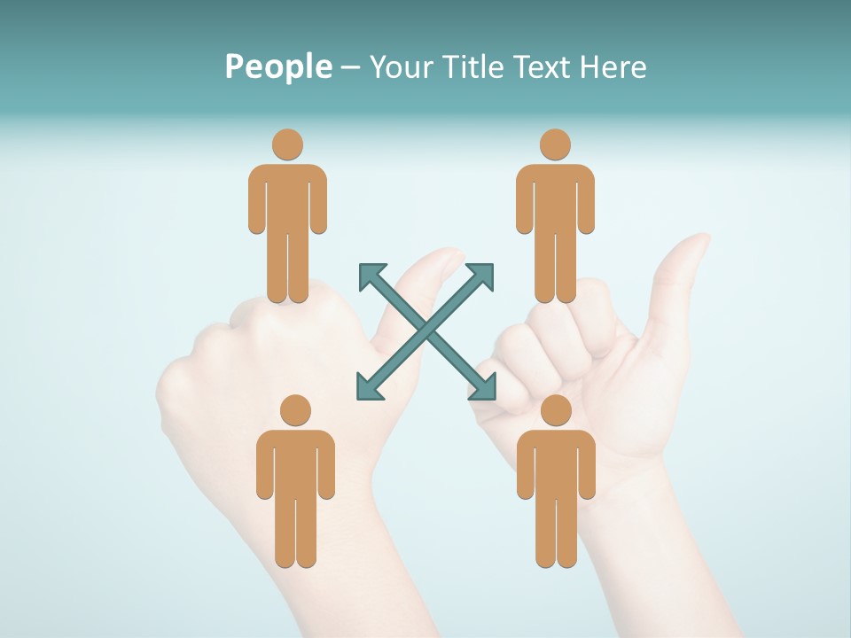 Great Blue Background Successful PowerPoint Template