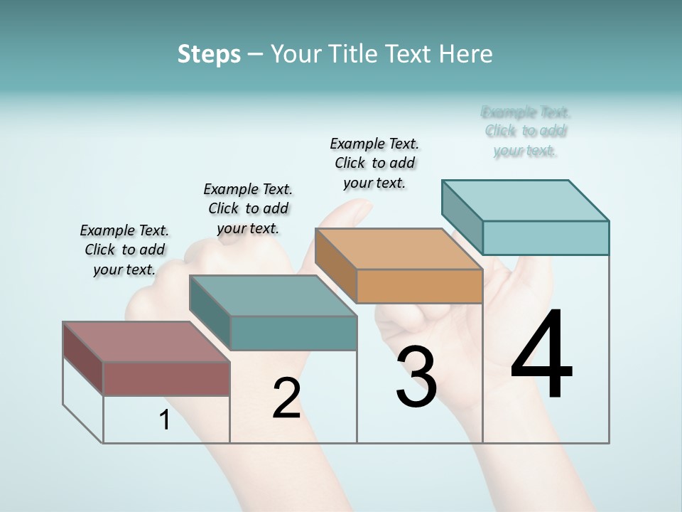 Great Blue Background Successful PowerPoint Template