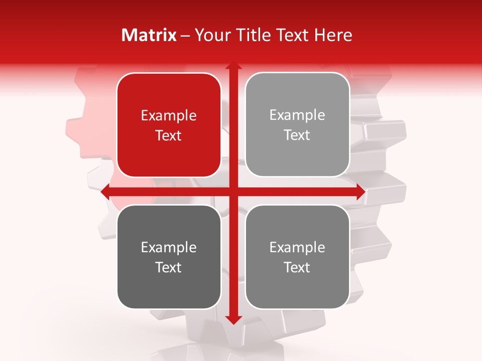 Cogwheel Success Puzzle PowerPoint Template