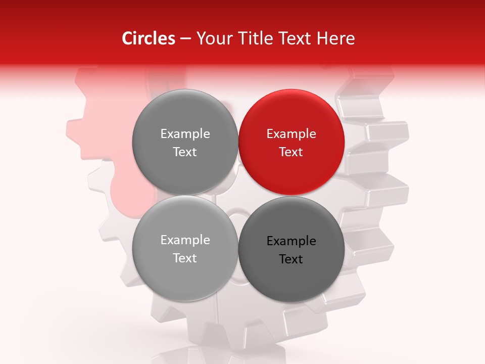 Cogwheel Success Puzzle PowerPoint Template