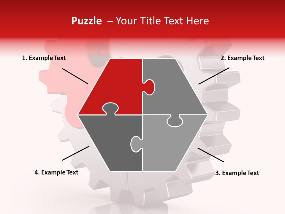 Cogwheel Success Puzzle PowerPoint Template